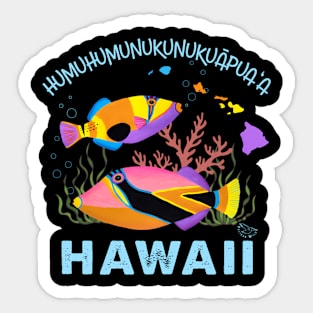 Humuhumunukunukuapua'A Hawaii State Fish Sticker